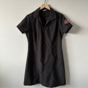 Hard Rock Cafe Vintage 90s Waitress Employee Uniform Dress Sz 12 Save The Planet
